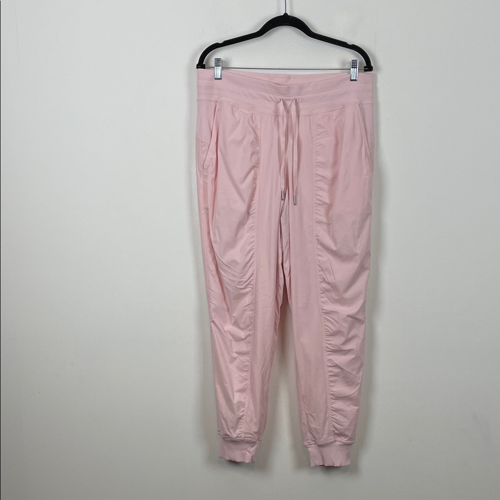 Lululemon Dance Studio Mid Rise Lined Women's 12 Casual Light Pink Jogger Pants - Picture 2 of 11